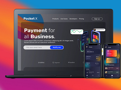 PocketX an payment app for WEB and MOBILE.