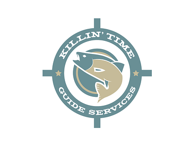 Killin' Time Guide Services crosshairs guide services fish logo salmon trout
