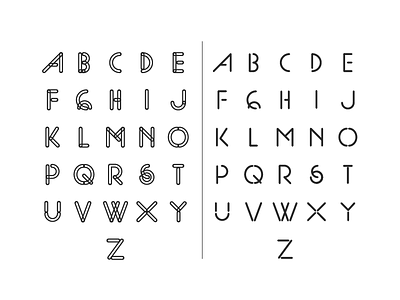 Alphabet alphabet outline typeface