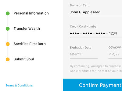 DailyUI: #2 Credit Card Form credit card dailyui form ui