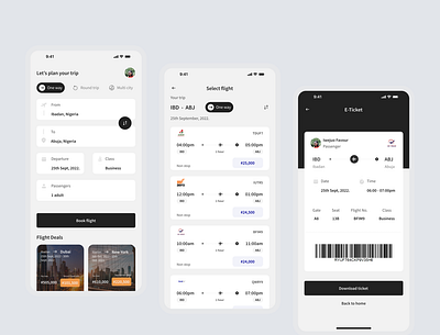 Flight Booking app app design ui uiux