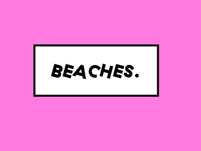 Beaches. beach branding pink