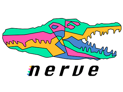 'Nerve' brand concept branding logo retro