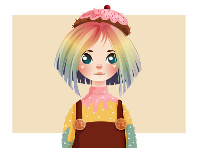 Candy vector girl