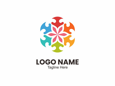 Flower Logo branding design icon illustration illustrator logo minimal typography vector