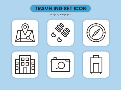 Traveling Set Icon