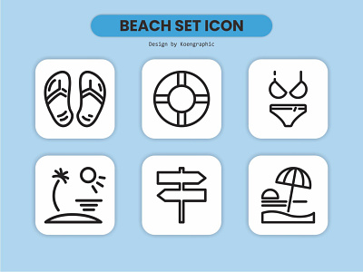 Beach Set Icon