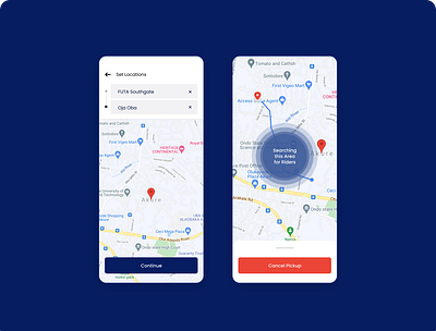 Map & Search design figma ui