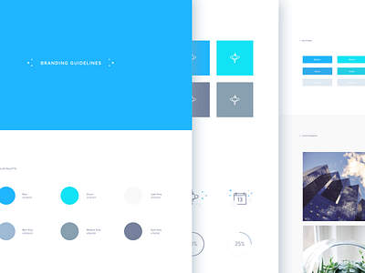 Branding Guidelines for Biotech Company branding buttons colors design style guide ui ux