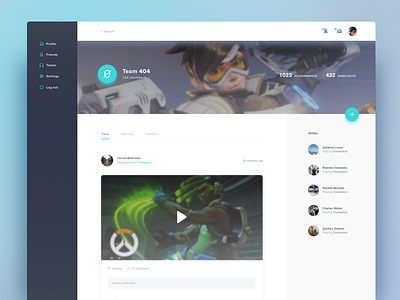 Desktop Version of Social Gaming App