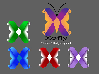 X-letter Logo/Butterfly logo/Flower logo/abstract logo