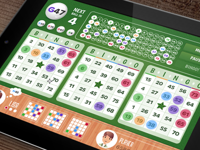 Bingo: In-Game Screenshot app bingo felt game green ipad wood
