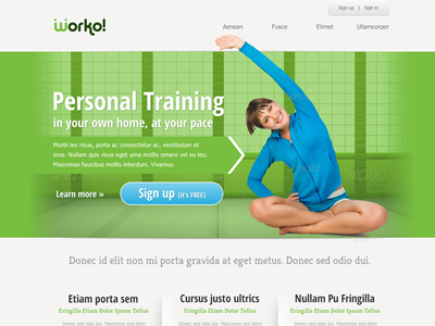 Personal Training Website