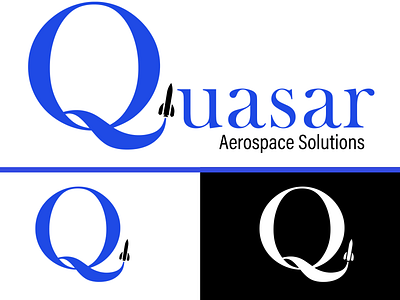 Quasar Aerospace Solutions branding daily logo challenge design graphic design logo logo design typography vector