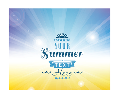 happy summer background text vector animation branding graphic design mockup motion graphics png