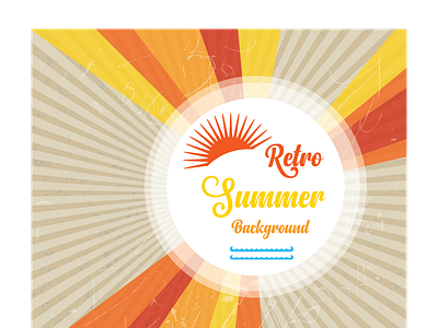 retro summer vector illustration design