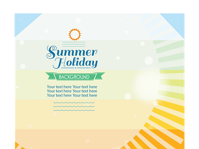 summer background vector illustration design