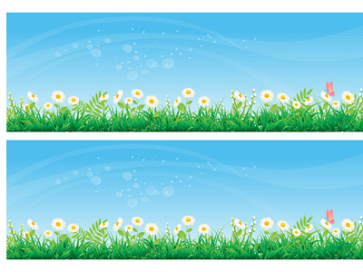 summer spring banner vector illustration design 2