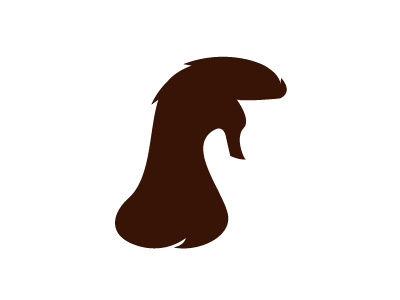 mullet hair silhouette