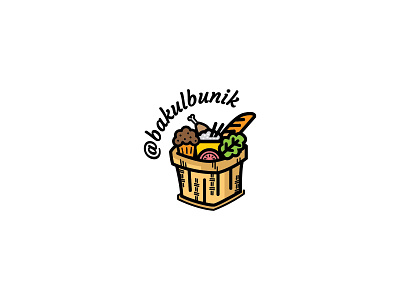 Bakulbunik Logo brand branding brownies cookies food foodandbaverage homemade logo logodesign macaroni vector