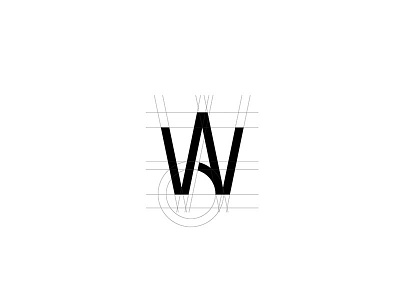 WA monogram aw black blackwhite logo monogram wa white