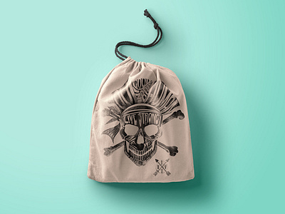 GOOD SOUL IN BAD HUMAN artistic bag design pirates print skull skull a day skull and bones skull graphic skull logo viveksundaramdesignstudio