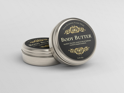 Body Butter Label Design