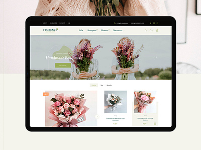 Florence - eCommerce Web UI Kit figma flowers flowershop kit market shop ui web