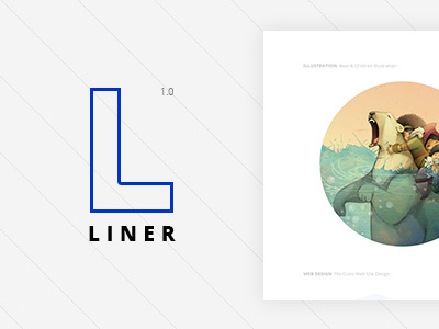 Liner Wordpress Theme blue creative design line portfolio theme wordpress