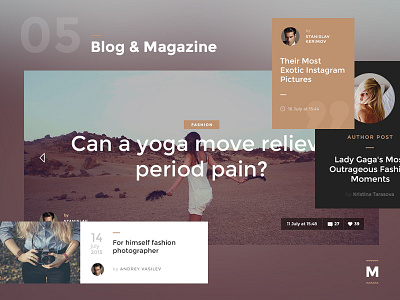 Monica Blog & Magazine blog market monica ui kit