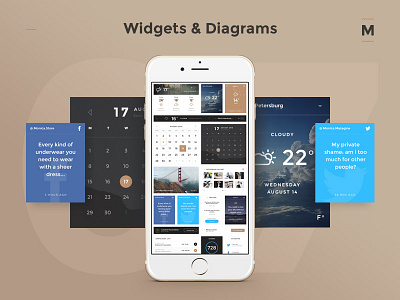 Widgets & Diagrams bootstrap monica ui ui kit web widget