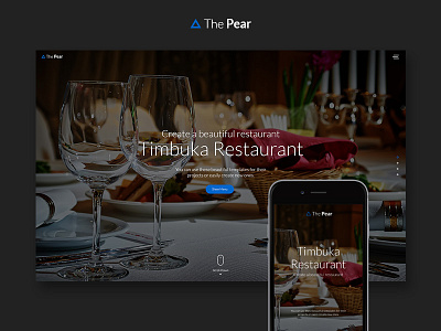 The Pear - Restaurant kit psd restaurant template the pear