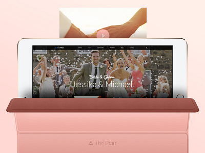 The Pear - Wedding free kit pink site ui web wedding