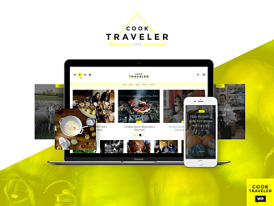 Cook Traveler - Coming soon black blog cook post responsive theme travel wordpress yellow