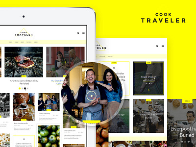 Cook Traveler - Wait...:) black blog cook responsive theme wordpress yellow