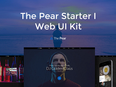 The Pear UI Kit - Coming Soon... free kit pink professions site template ui web wedding