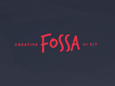 Fossa UI Kit creative fossa kit psd style template ui web