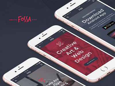 Fossa UI Kit creative fossa free ios kit psd sample ui web