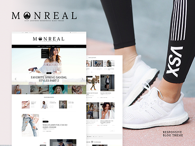 Monreal Blog Theme blog bootstrap fashion post quality theme travel wordpress