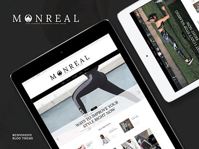 Monreal Blog Theme blog bootstrap fashion post quality theme travel wordpress