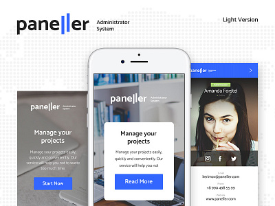Paneller Admin Dashboard iOS admin black creative ios mobile project screens templates white