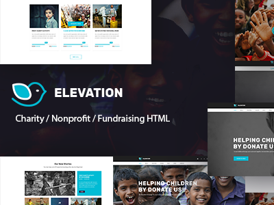 ELEVATION - Charity / Nonprofit / Fundraising HTML5 Template charity charity hub donate donations foundation fundraising ngo non profit nonprofit organization social welfare