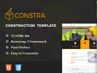 Constra - HTML5 Construction &amp; Business Template business construction corporate engineering industry interior maintenance painting plumber projecting renovation