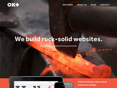 Rock-solid Website effra homepage photography