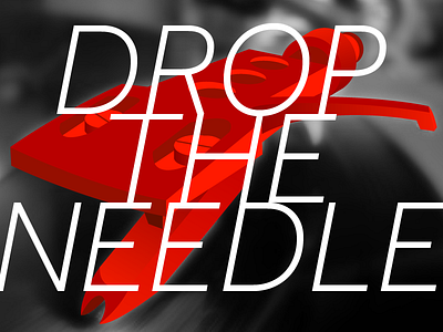 Drop The Needle effra illustration needle vector vinyl