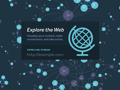 Explore The Web globe network graph sitemap