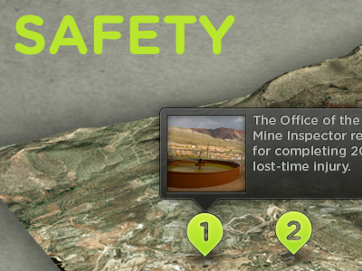 Mining Site Diagram 3d animated map