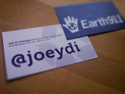 Earth911 Business Card business card