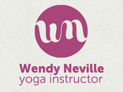 Yoga Instructor Logo ambigram circle logo symmetry yoga