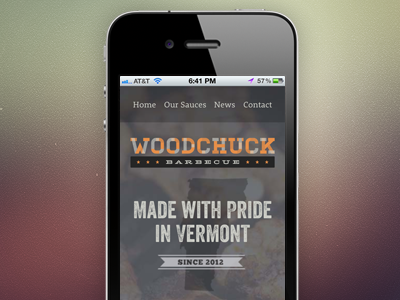 Responsive BBQ Website bbq homestead iphone mobile responsive vermont